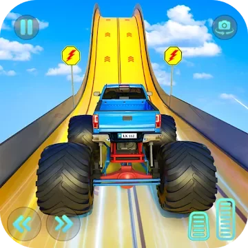 monster truck мега рампа трюки экстремальные 2020